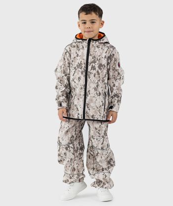 SET - Waterproof Softshell Pants And Hoodie Desert Camouflage