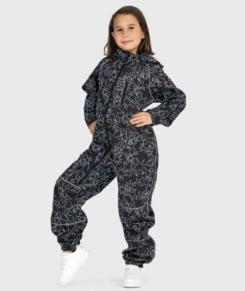 Removable Hood - Waterproof Softshell Overall Fjäderljus Svart