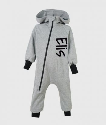 Onepiece Jersey Jumpsuit Grey Melange