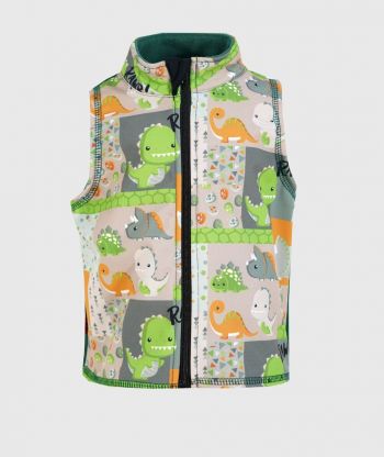 Softshell And Polar Fleece Vest Smiley Dino
