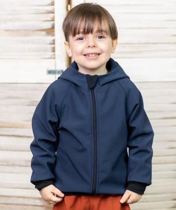 Waterproof Softshell Hoodie Night Blue