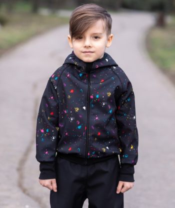 Waterproof Softshell Hoodie Glowing Spots