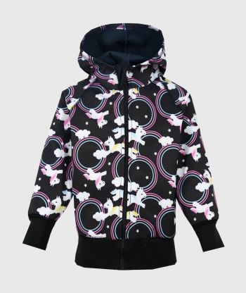 Waterproof Softshell Hoodie Dream Unicorns