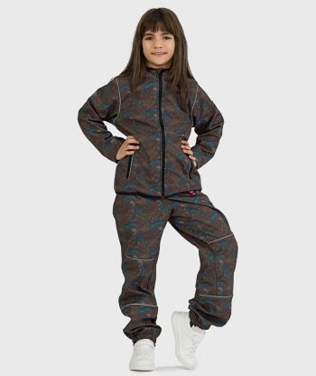 SET - Waterproof Softshell Pants And Hoodie Diamond Lizard