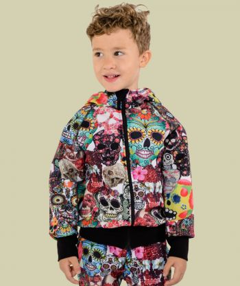 Waterproof Softshell Hoodie Inka Skulls