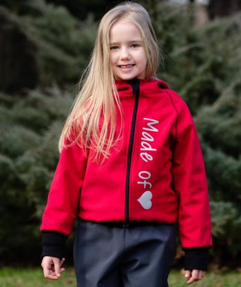 Waterproof Softshell Hoodie Poppy Red